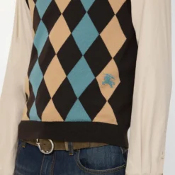 Argyle Wool Sweater Vest