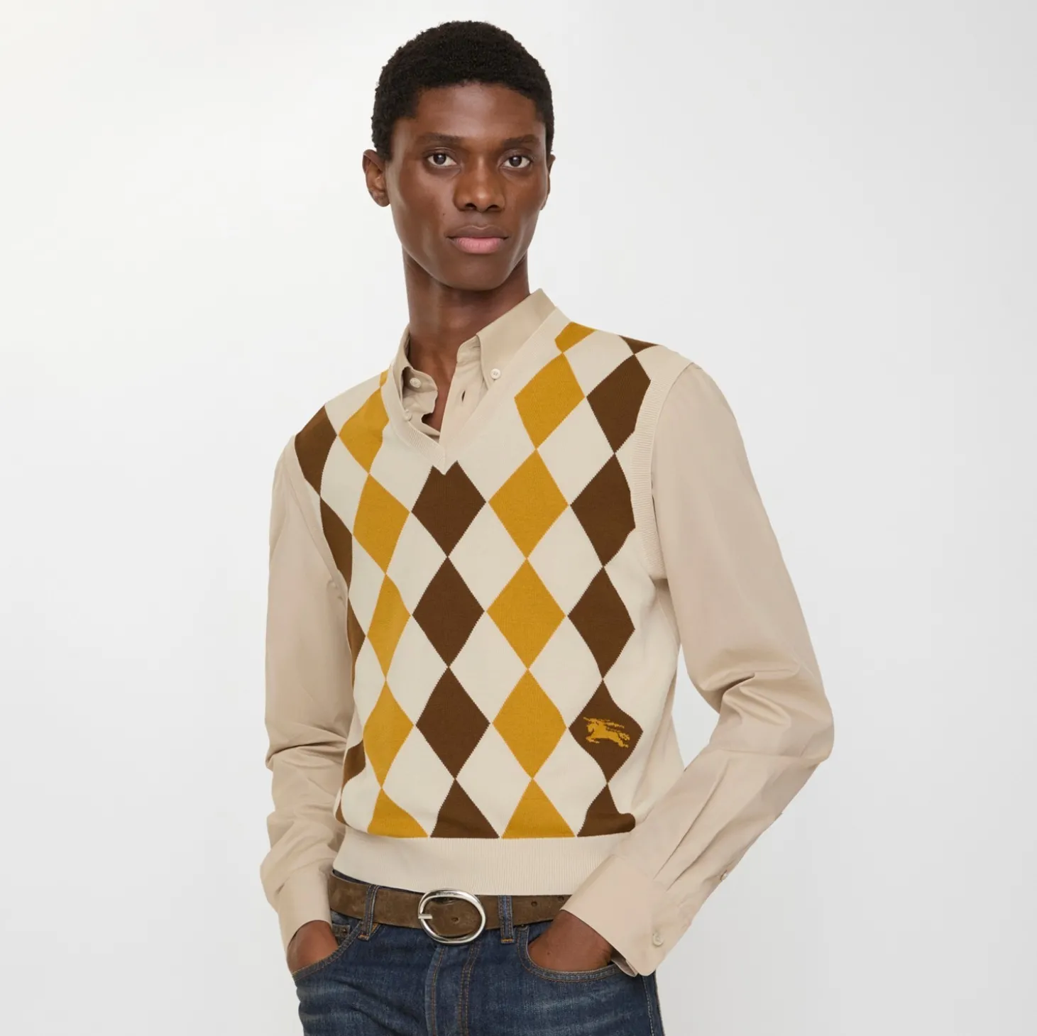 Argyle Wool Sweater Vest