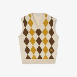 Argyle Wool Sweater Vest