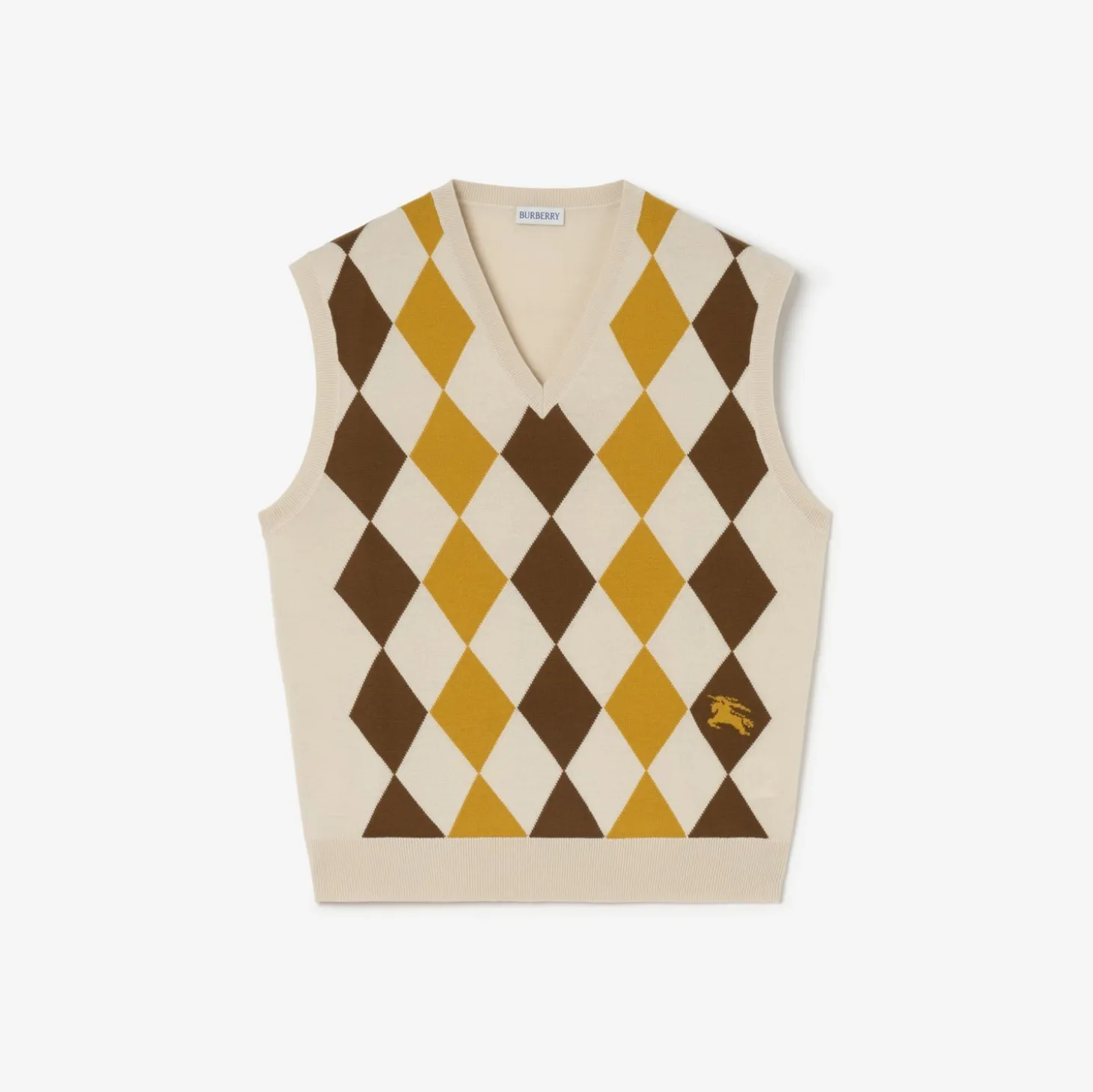 Argyle Wool Sweater Vest