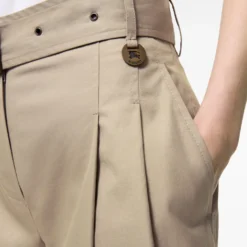 Belted Tropical Gabardine Shorts