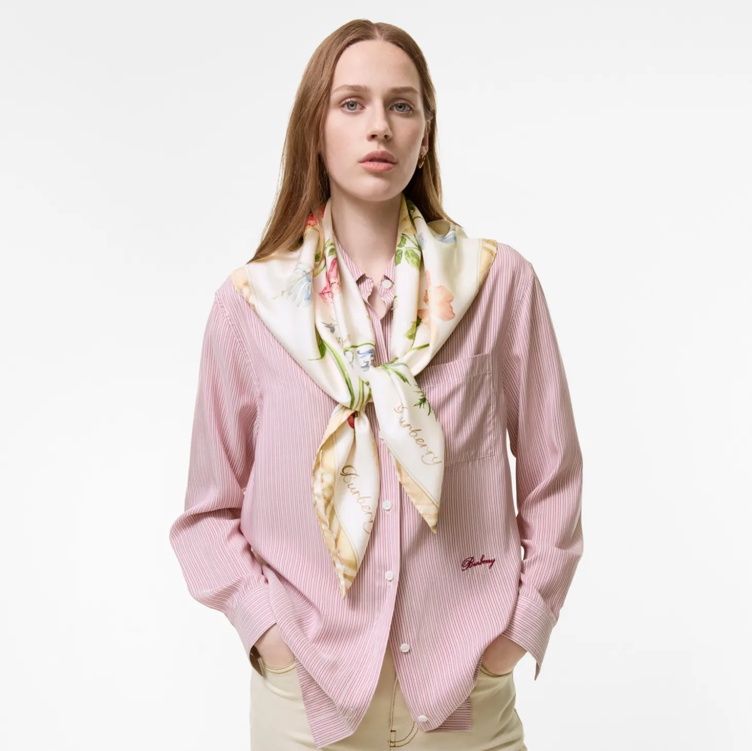 Blooms of Britain Silk Scarf