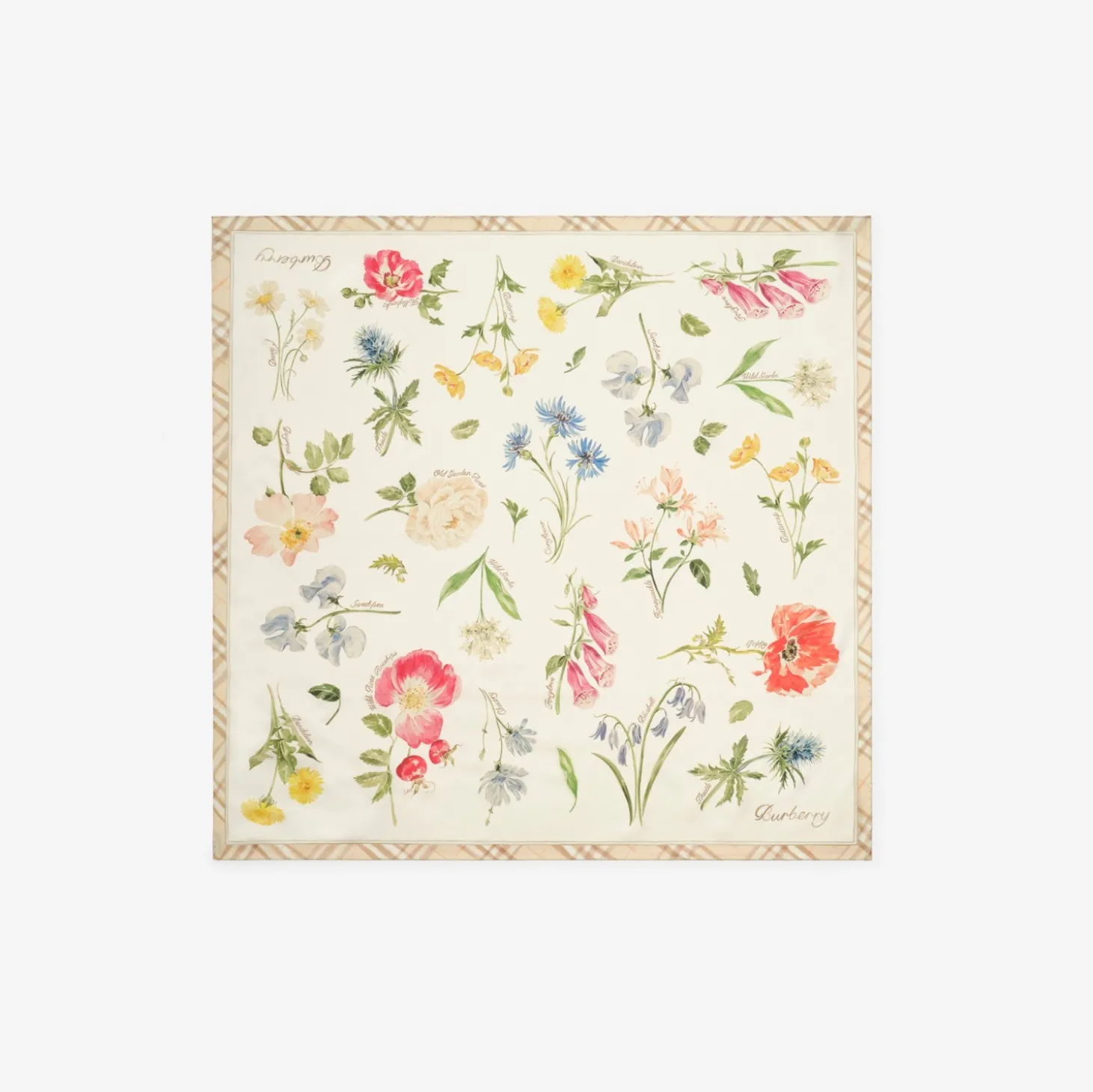 Blooms of Britain Silk Scarf