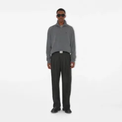 Cashmere Blend Half-zip Sweater
