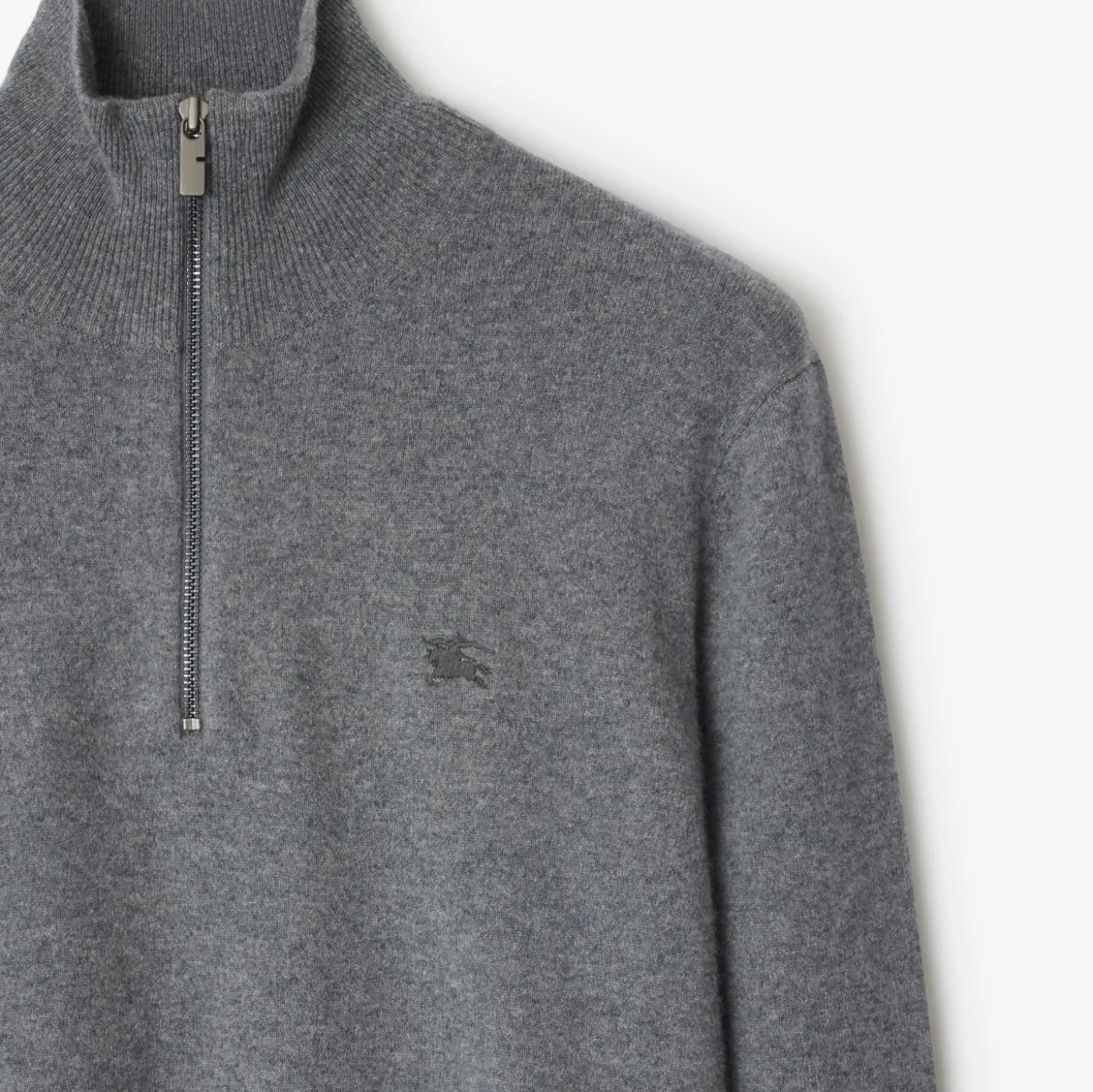 Cashmere Blend Half-zip Sweater