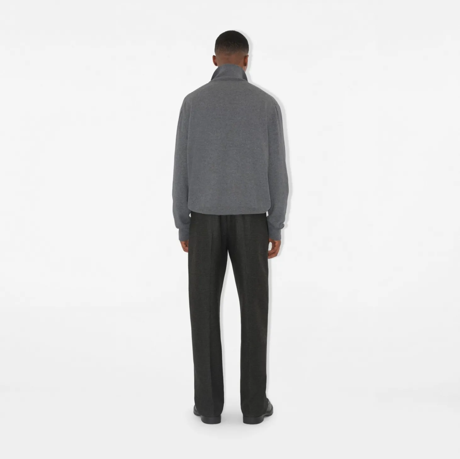 Cashmere Blend Half-zip Sweater