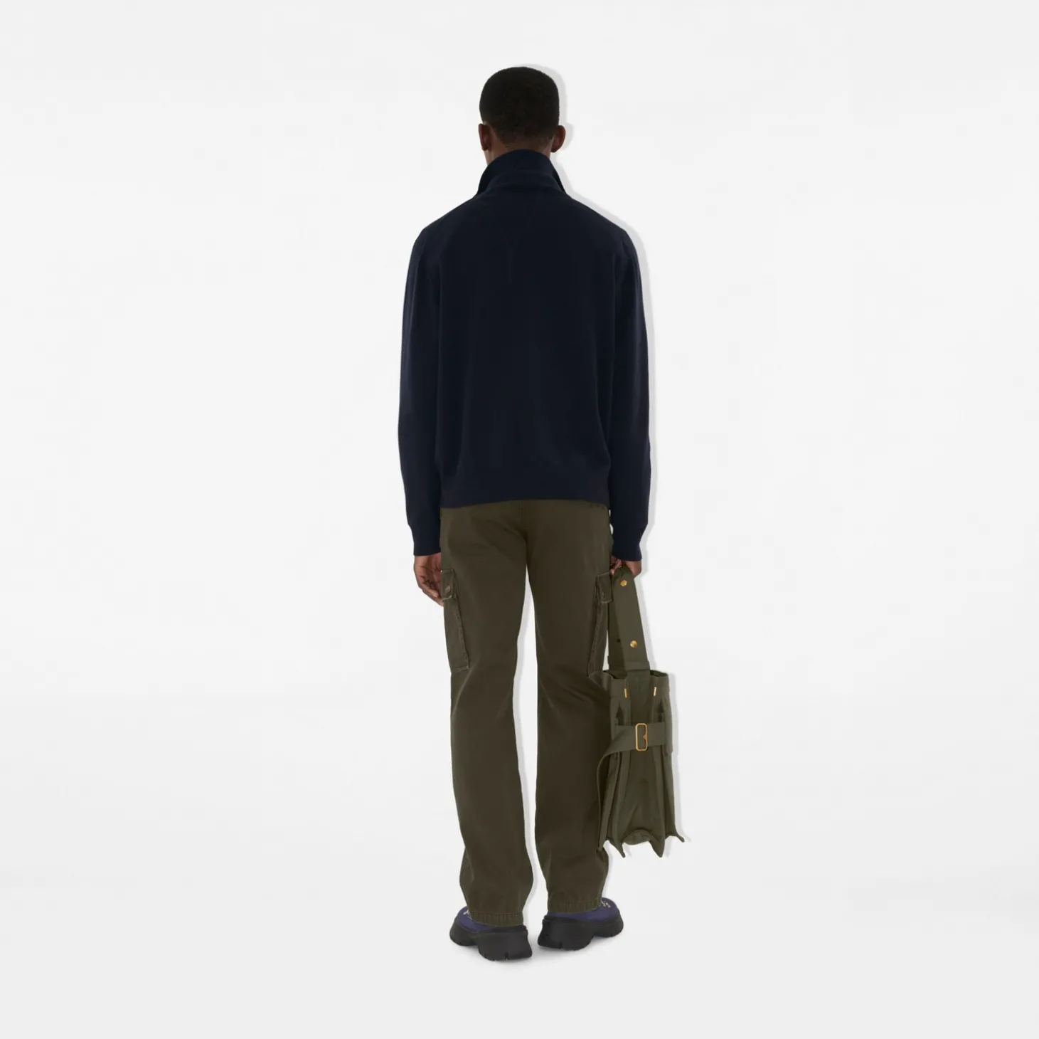 Cashmere Blend Half-zip Sweater