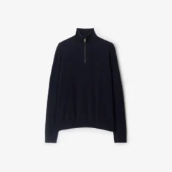 Cashmere Blend Half-zip Sweater