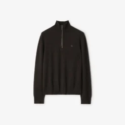Cashmere Blend Half-zip Sweater