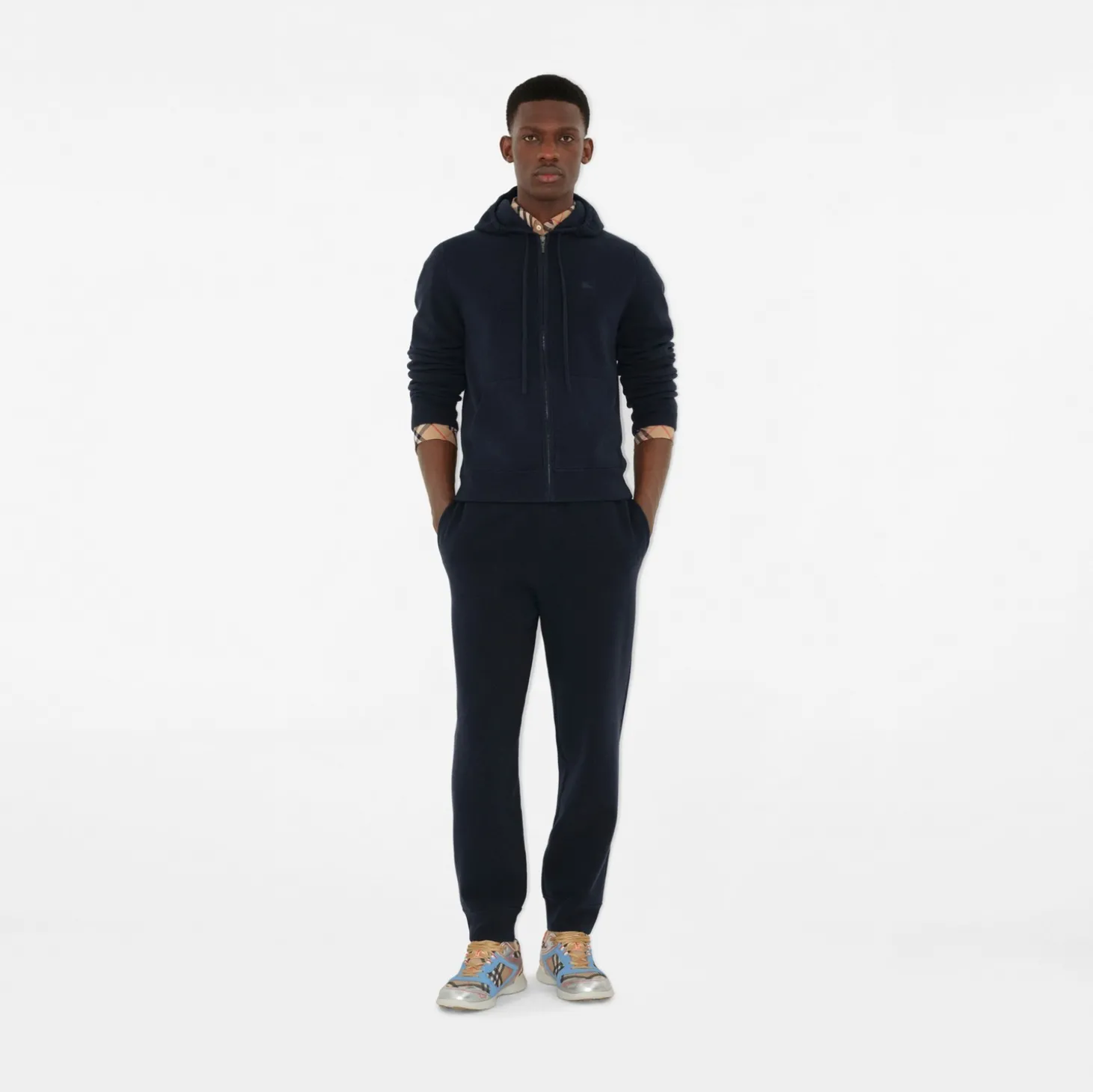Cashmere Blend Zip Hoodie