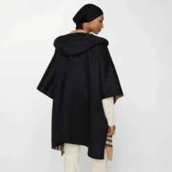 Cashmere Hooded Cape