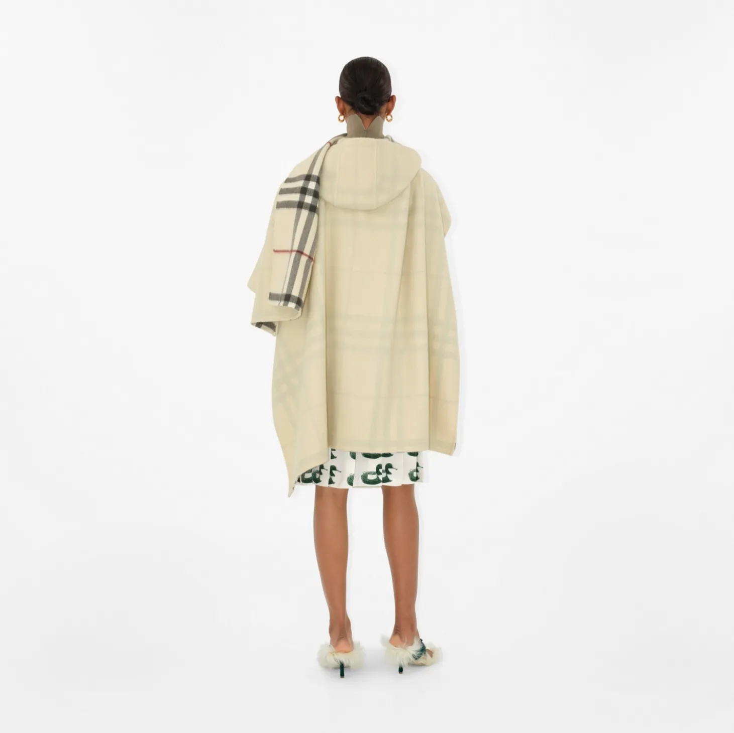 Cashmere Hooded Cape