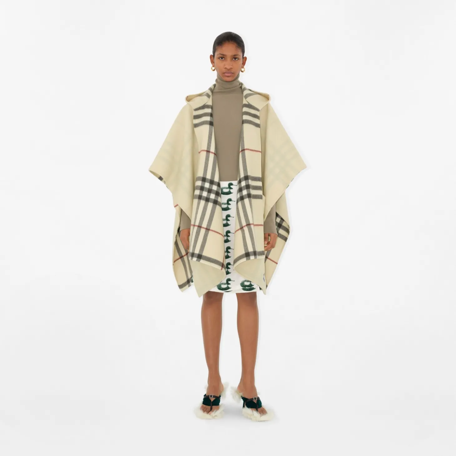Cashmere Hooded Cape