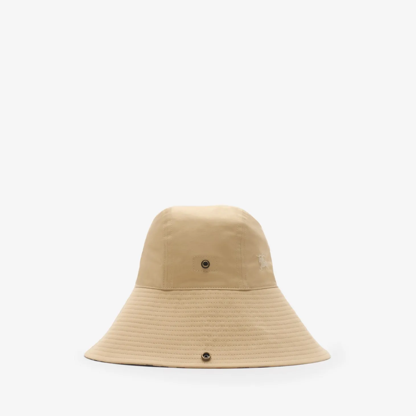 Check Brim Gabardine Hat