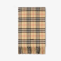 Check Cashmere Blanket