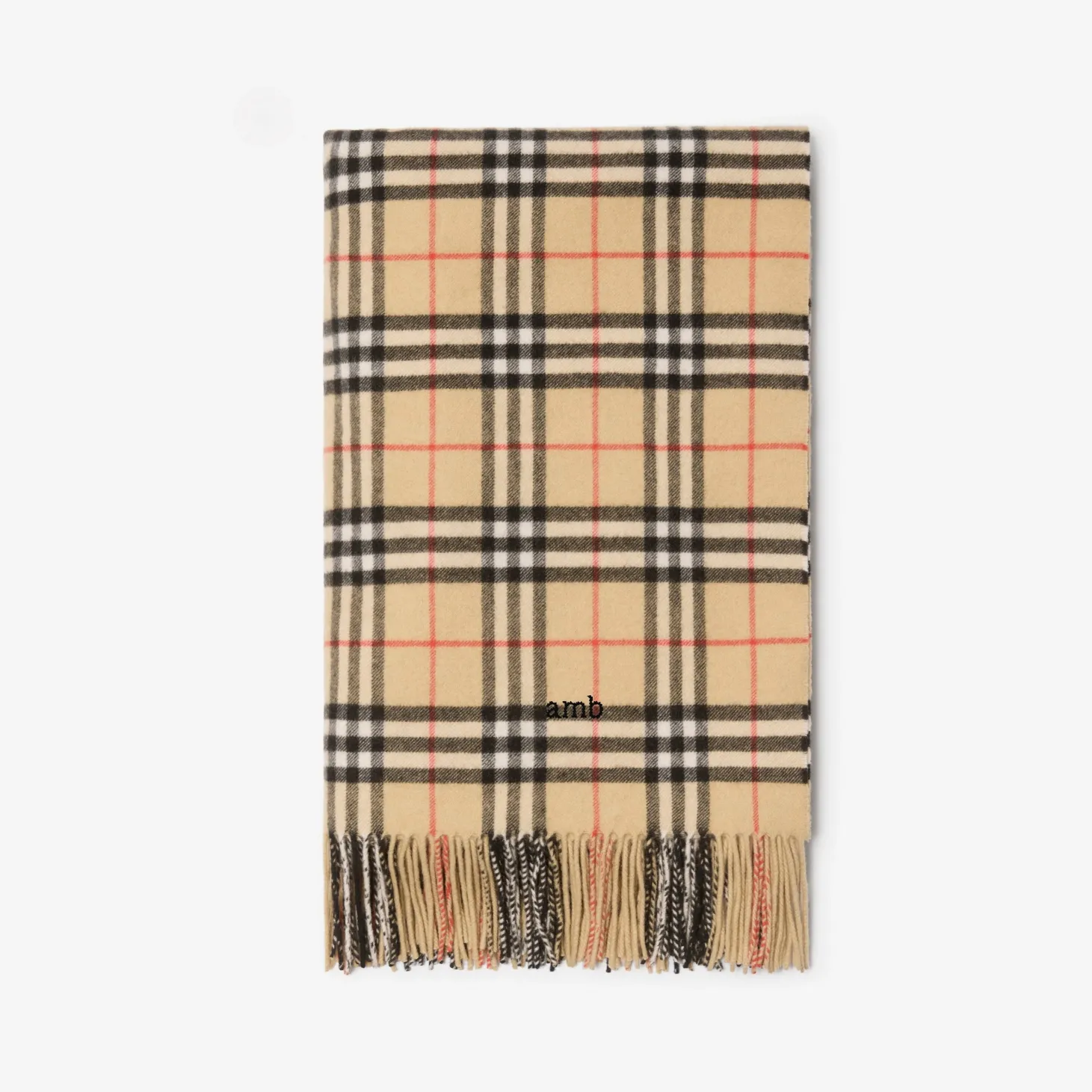 Check Cashmere Blanket