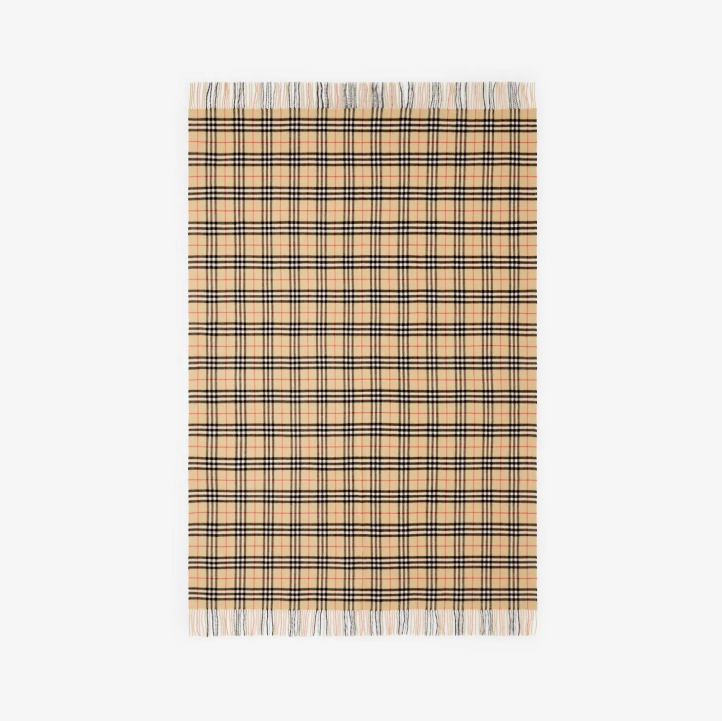 Check Cashmere Blanket