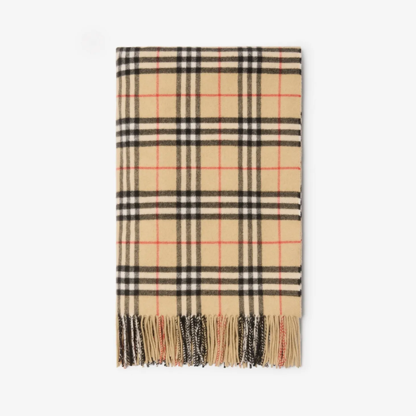 Check Cashmere Blanket