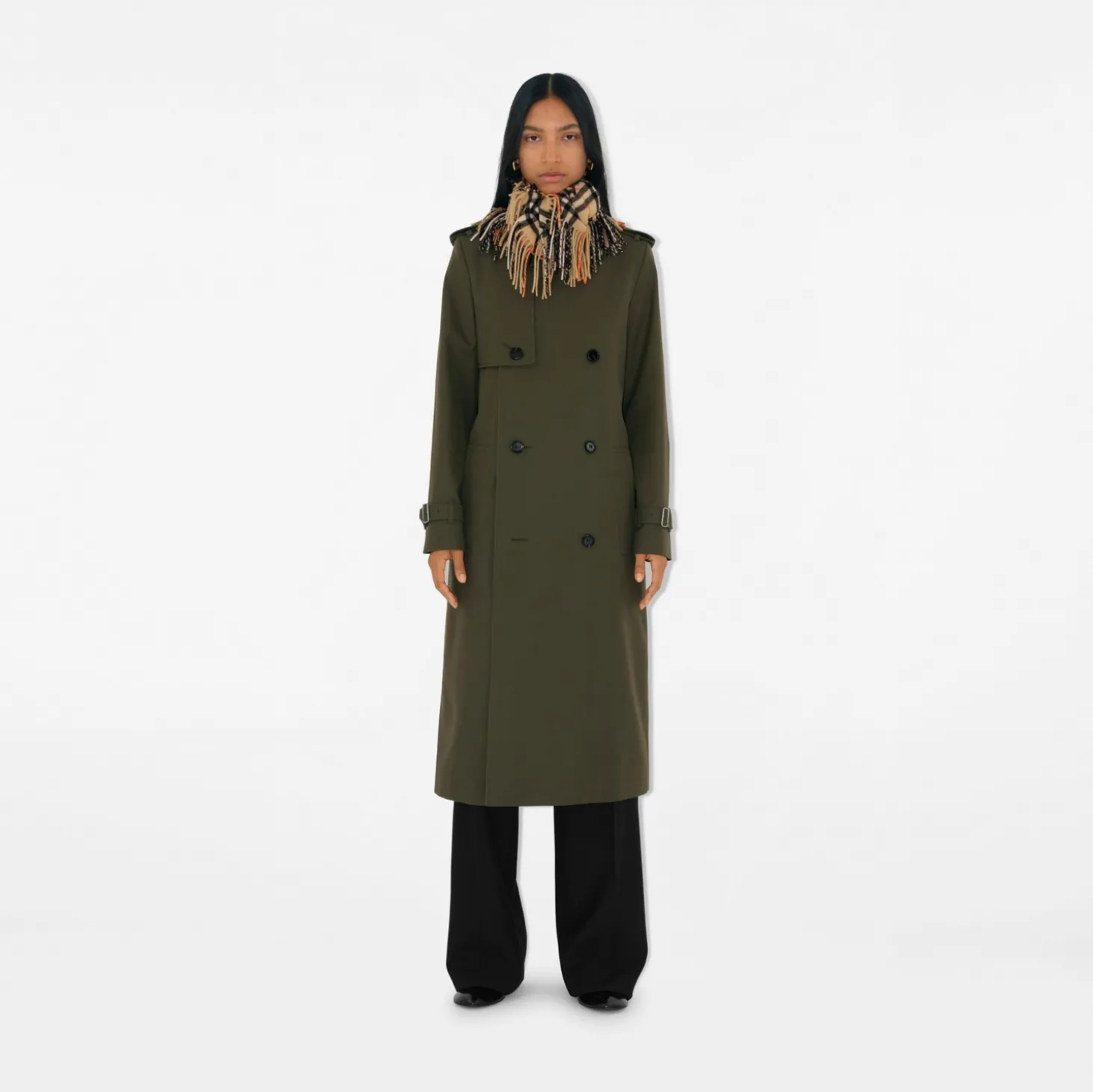 Check Cashmere Happy Scarf