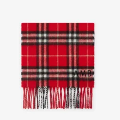 Check Cashmere Scarf