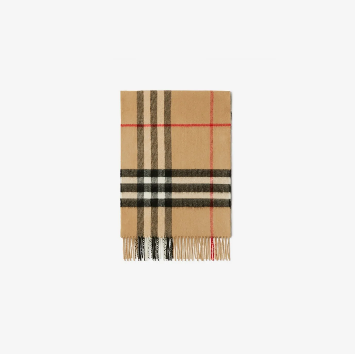 Check Cashmere Scarf