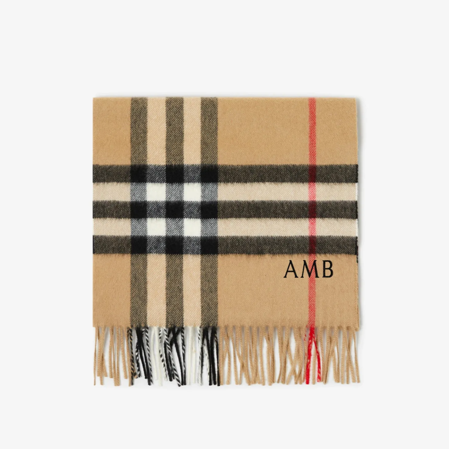 Check Cashmere Scarf