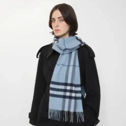 Check Cashmere Scarf