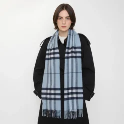 Check Cashmere Scarf