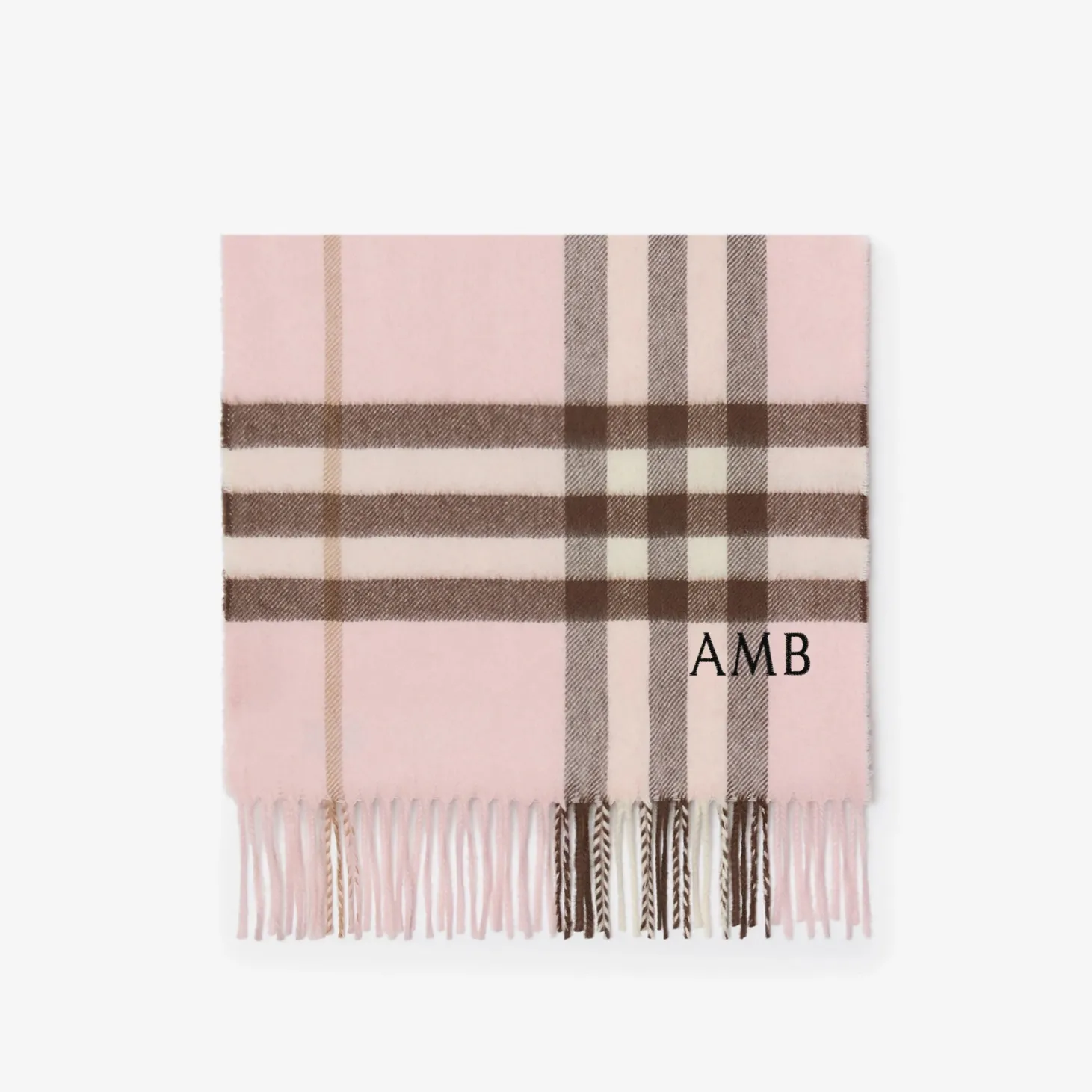 Check Cashmere Scarf
