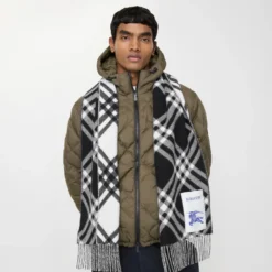 Check Cashmere Scarf