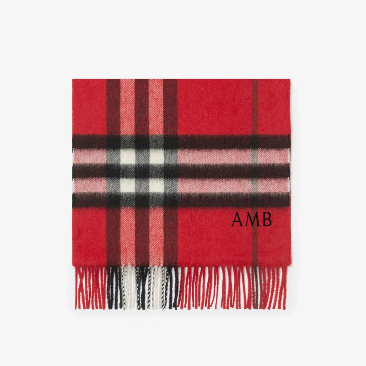 Check Cashmere Scarf