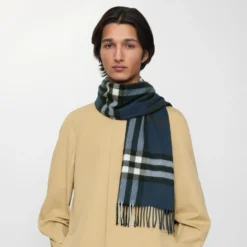 Check Cashmere Scarf