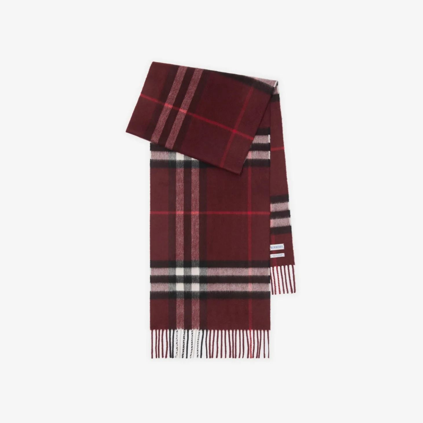 Check Cashmere Scarf