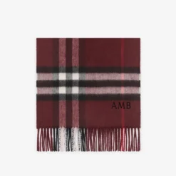 Check Cashmere Scarf