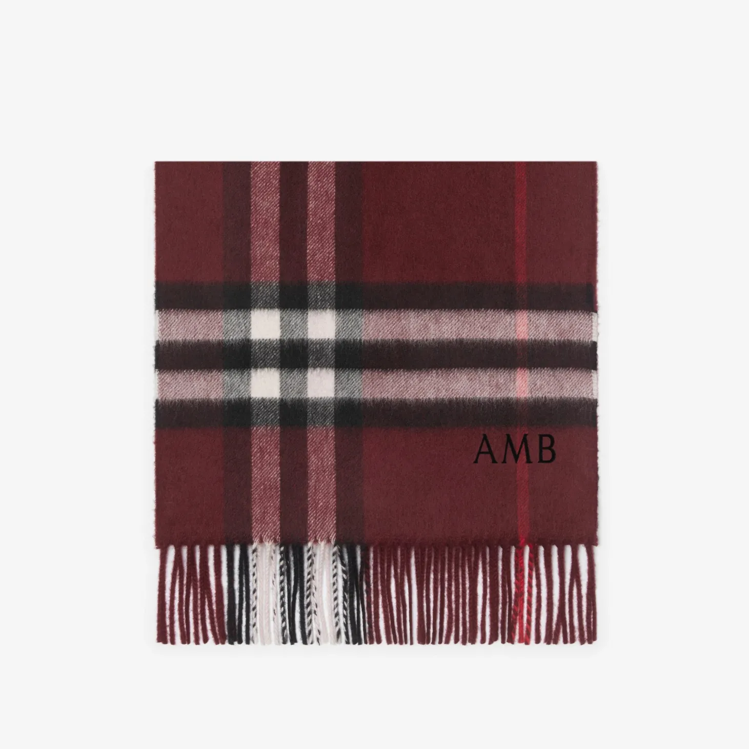 Check Cashmere Scarf
