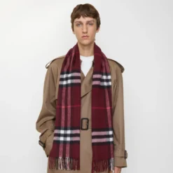 Check Cashmere Scarf