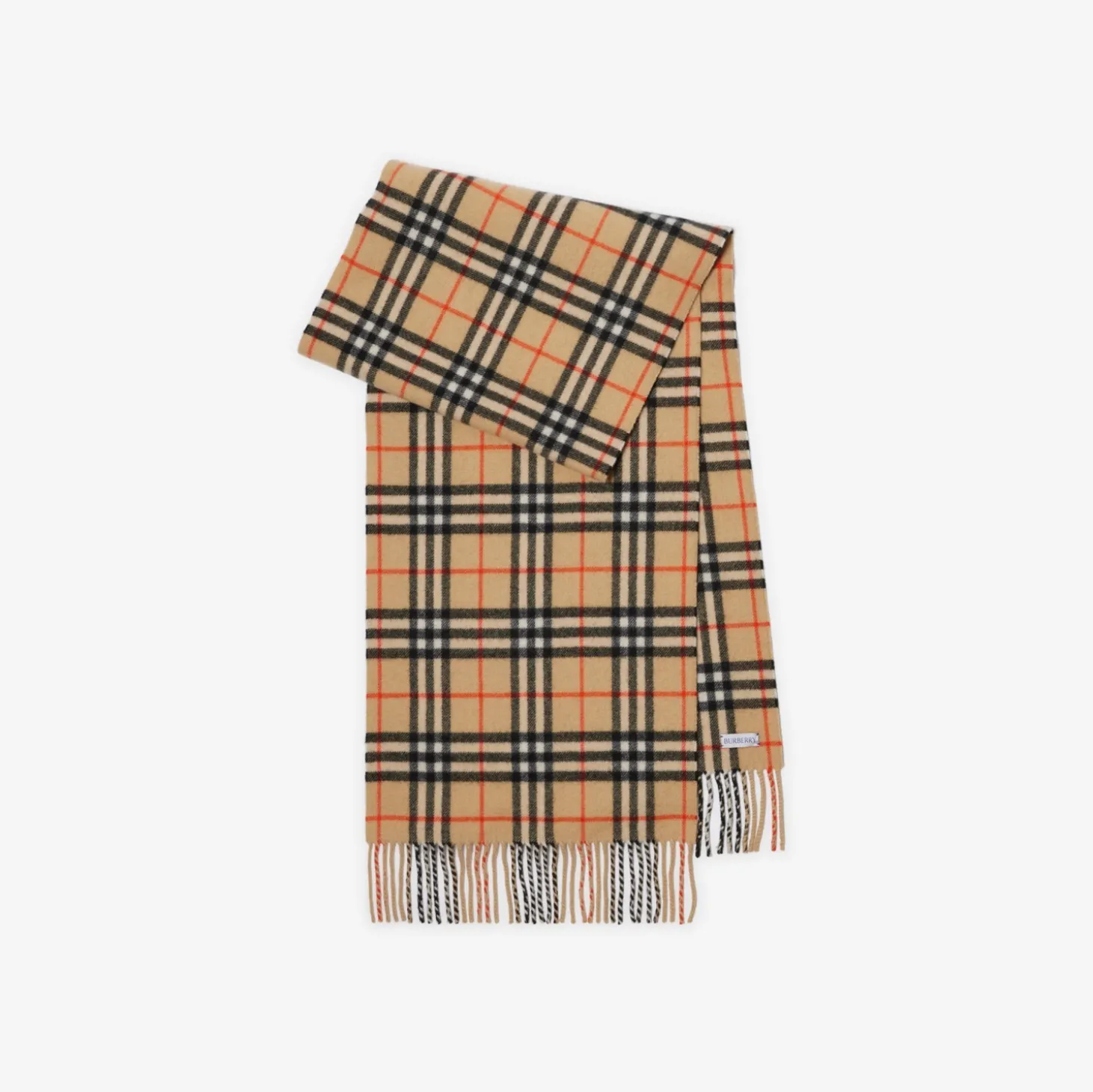 Check Cashmere Scarf