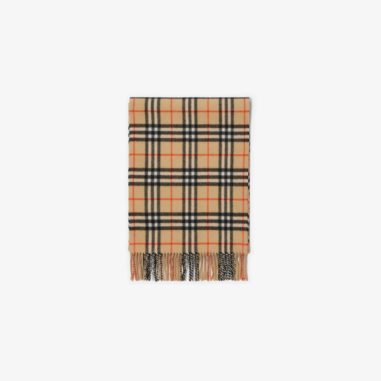 Check Cashmere Scarf