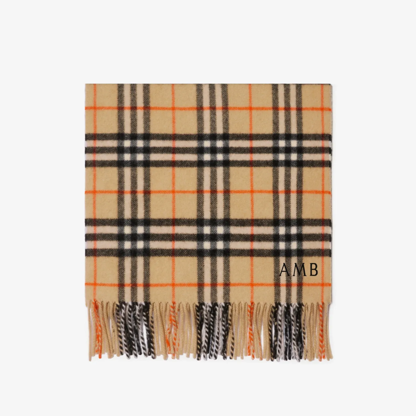 Check Cashmere Scarf