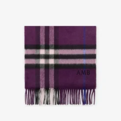 Check Cashmere Scarf