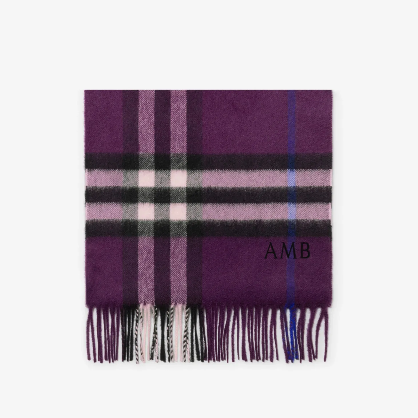 Check Cashmere Scarf