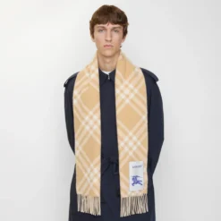 Check Cashmere Scarf
