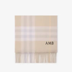 Check Cashmere Scarf