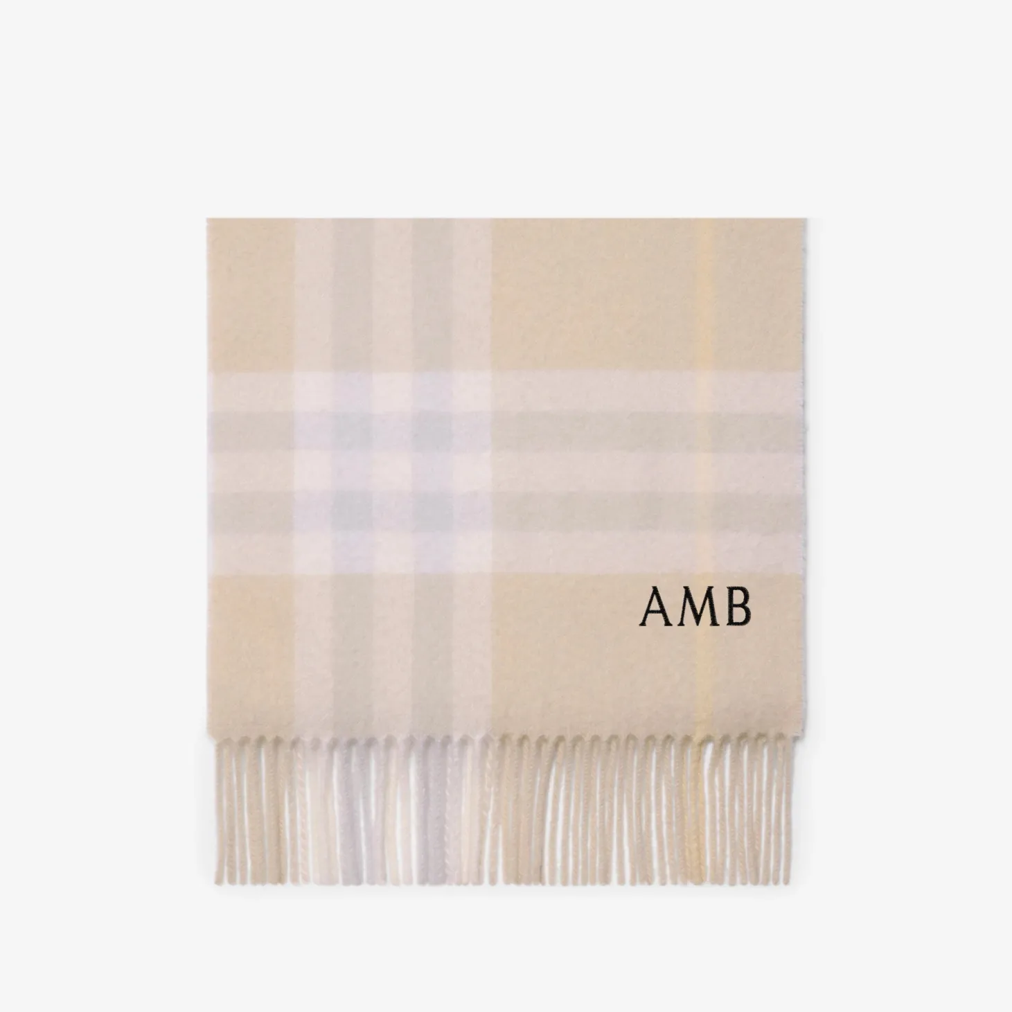 Check Cashmere Scarf