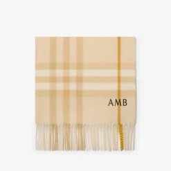 Check Cashmere Scarf
