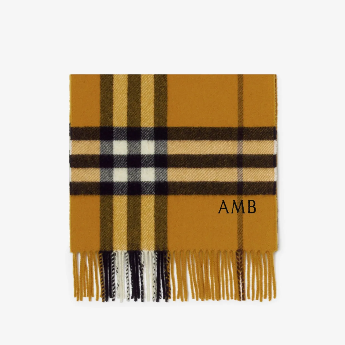 Check Cashmere Scarf