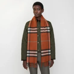 Check Cashmere Scarf