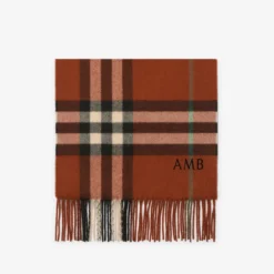 Check Cashmere Scarf