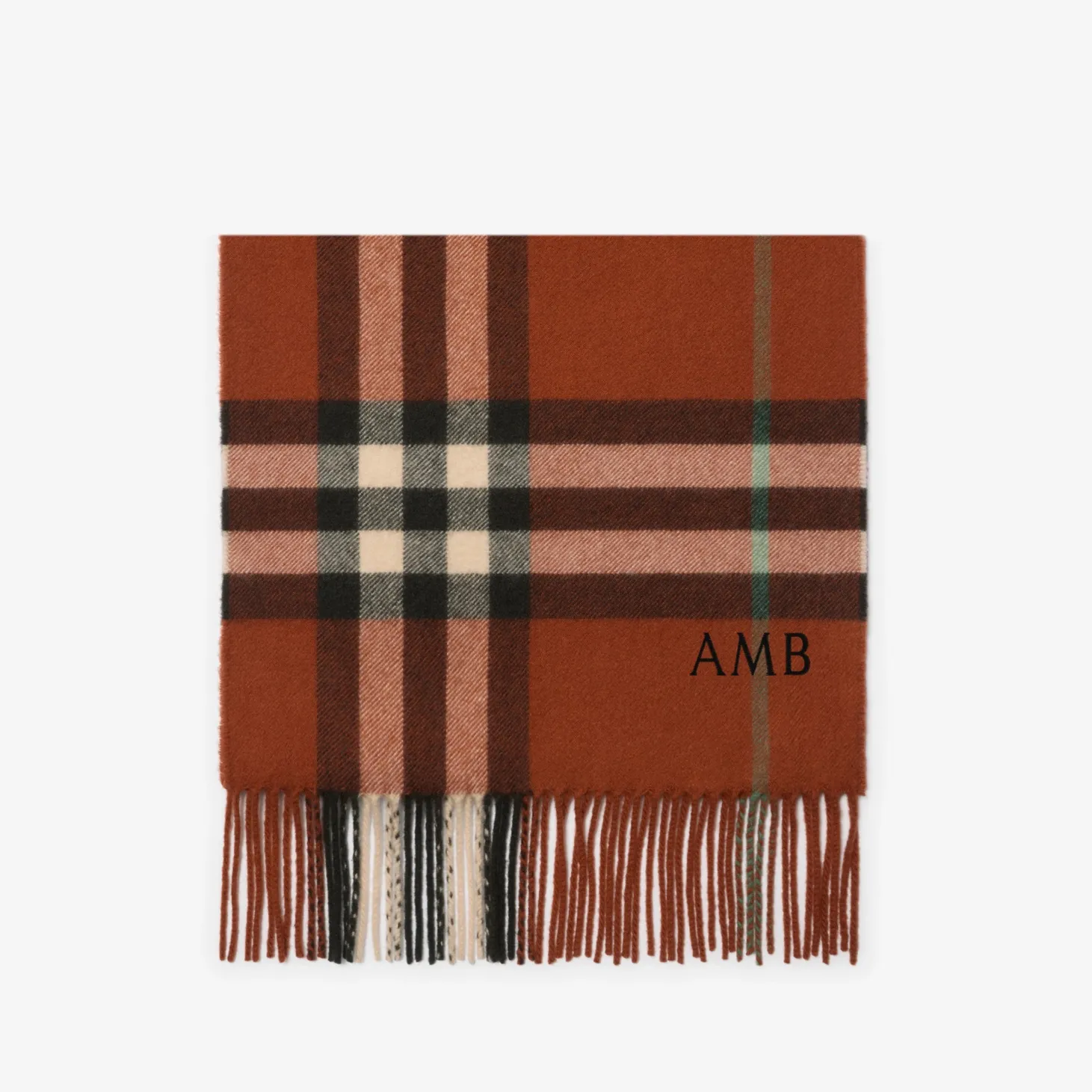 Check Cashmere Scarf
