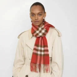 Check Cashmere Scarf